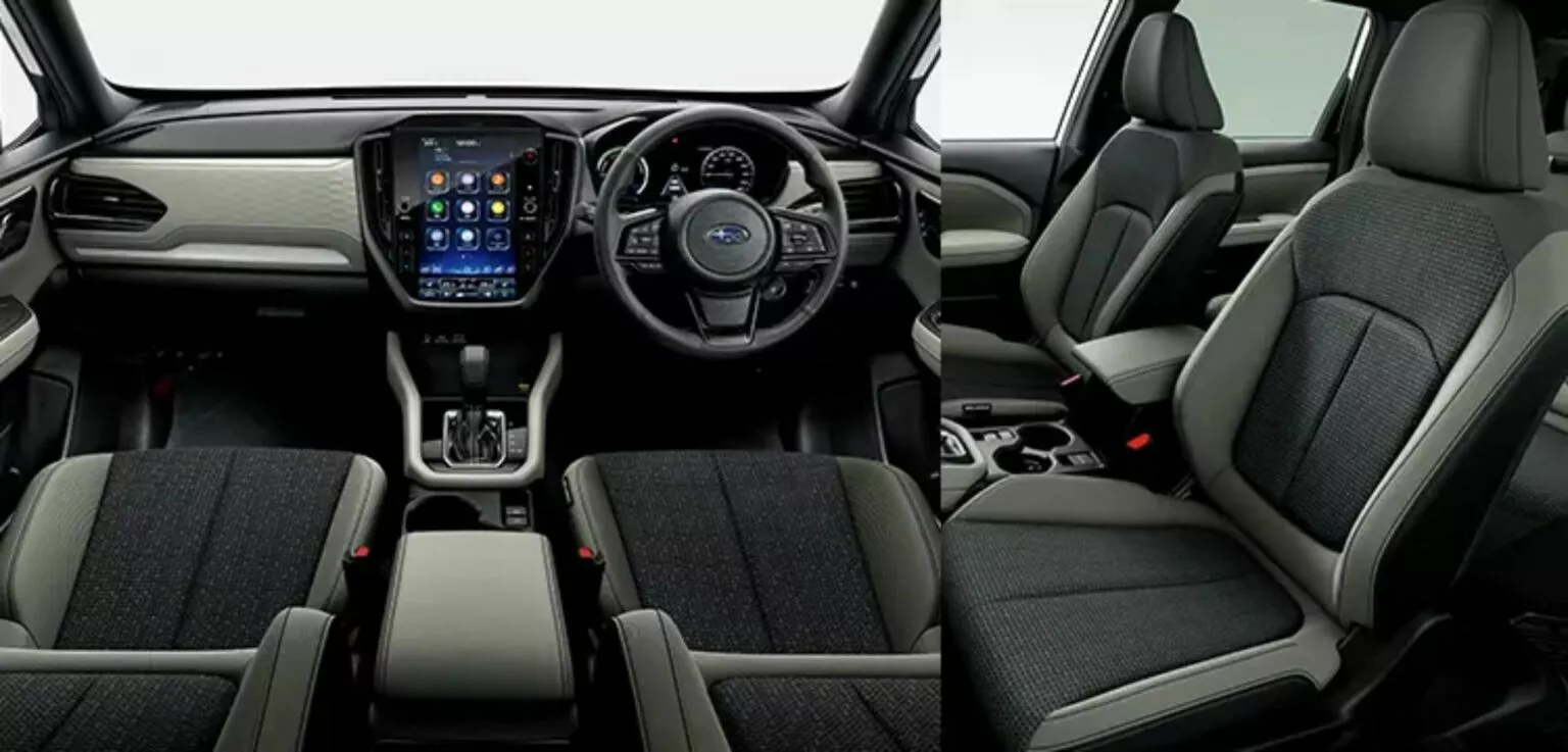 Intérieur du Subaru Forester avec revêtements en aluminium