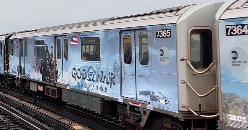 Prochain arrêt : Midgard : Sony a transformé le métro de New York en God of War Ragnarok. Prochain arrêt : Midgard : Sony a transformé le métro de New York en God of War Ragnarok.