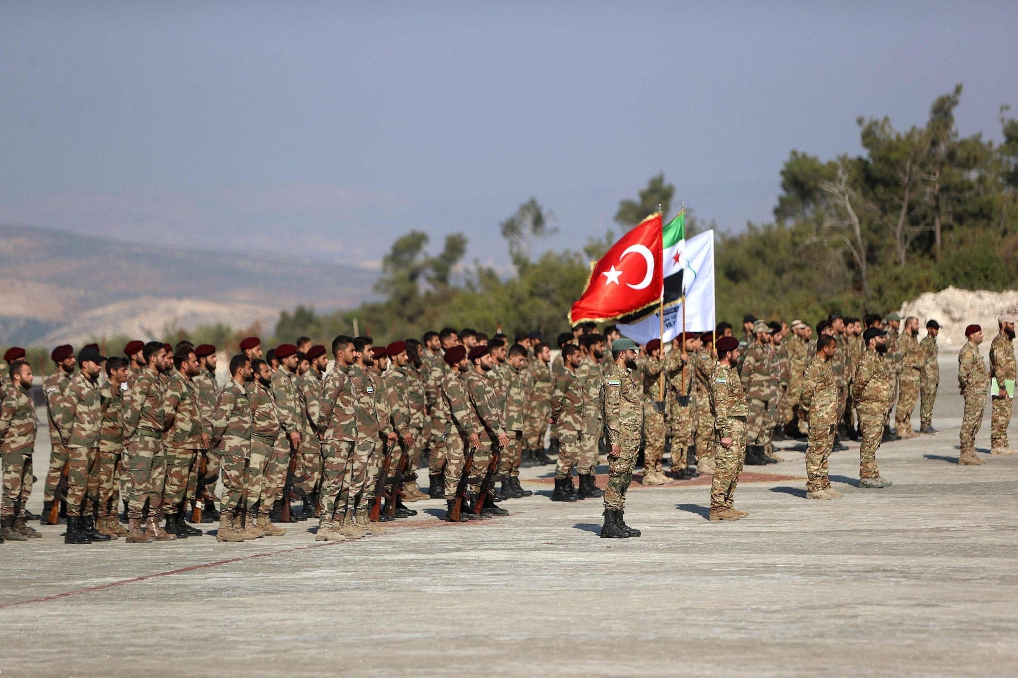 Combattants syriens du 1er corps de la brigade de Samarkand Combattants syriens du 1er corps de la brigade de Samarkand