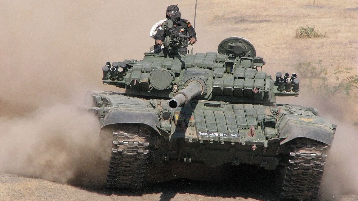 Illustration : Ministère de la défense de l'Inde Char indien T-72M1
