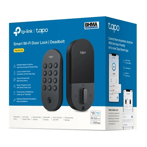 TP-Link Tapo DL100 Deadbolt Door Lock TP-Link Tapo DL100 Deadbolt Door Lock
