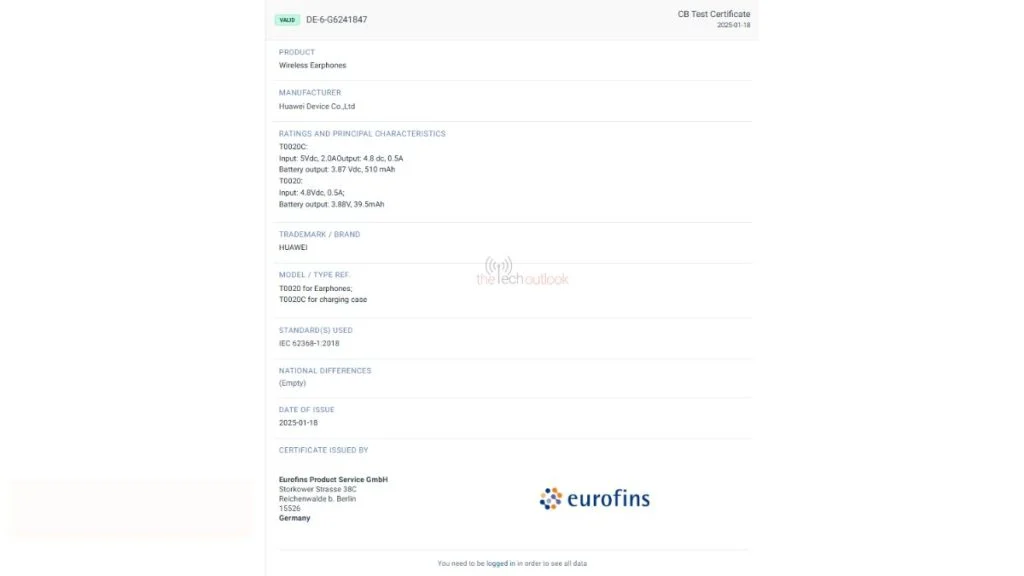 Certification des nouveaux écouteurs Huawei Certification des nouveaux écouteurs Huawei