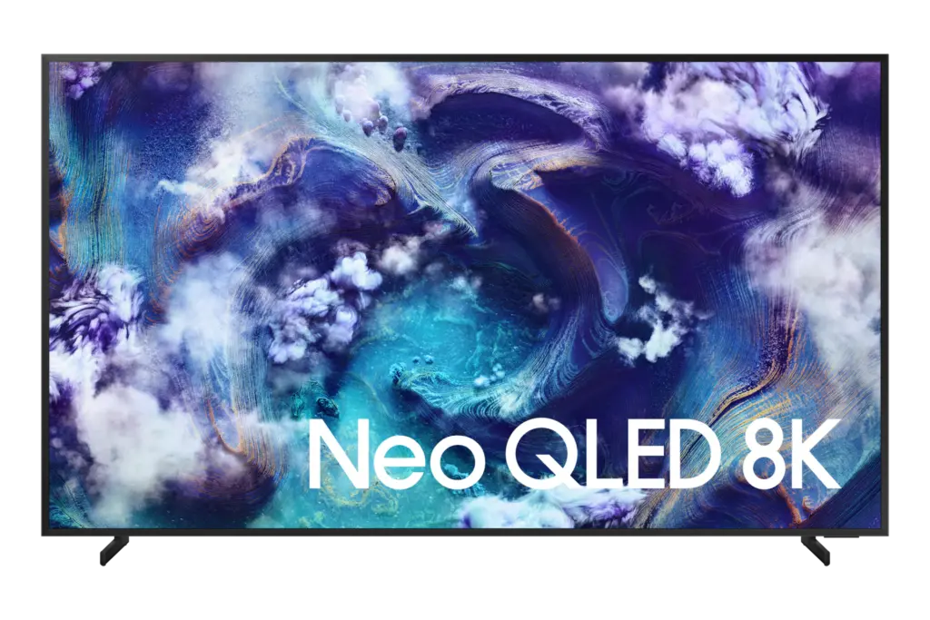 Vue avant du Samsung Neo QLED TV QN900F Vue avant du Samsung Neo QLED TV QN900F