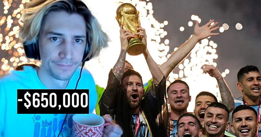 "Ce sera la victoire la plus facile de ma vie". Le streamer xQc a perdu 650 000 dollars lors du match final de la Coupe du monde de football. "Ce sera la victoire la plus facile de ma vie". Le streamer xQc a perdu 650 000 dollars lors du match final de la Coupe du monde de football.