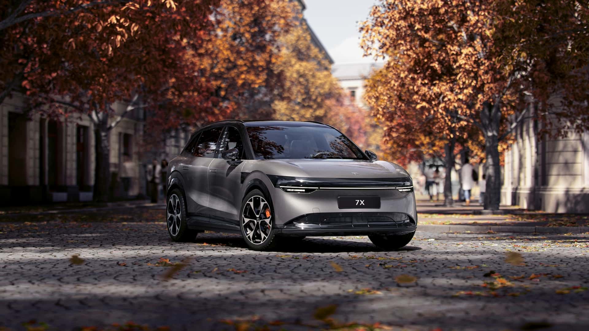 Intérieur du crossover Zeekr 7X avec sellerie en cuir Intérieur du crossover Zeekr 7X avec sellerie en cuir